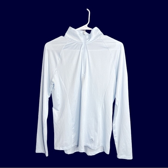 adidas Jackets & Blazers - Adidas Golf Light Blue Quarter Zip Pullover Light Weight Medium